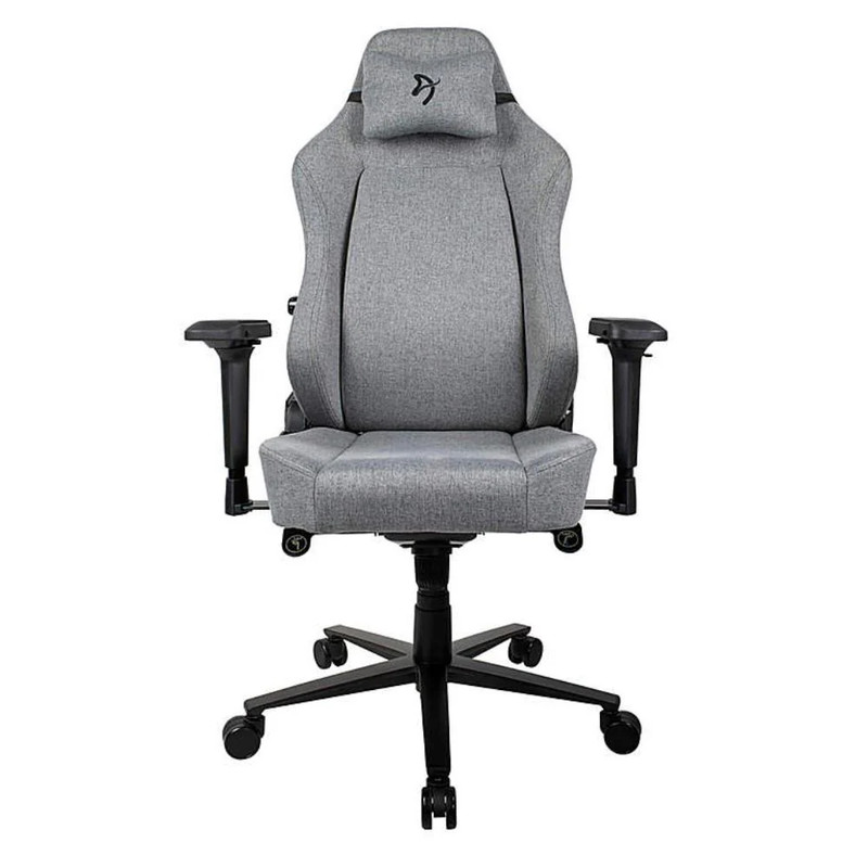 Arozzi Primo Premium Woven Fabric Gaming/Office Chair - Light Grey - كرسي